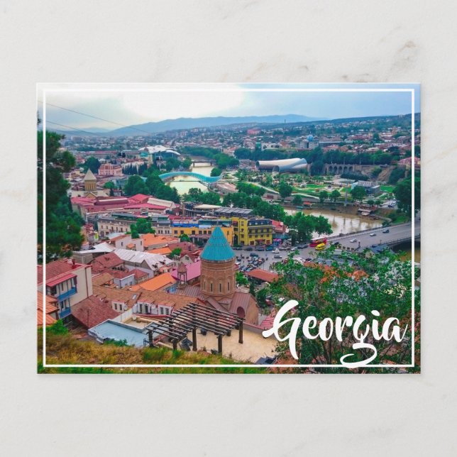 Postal Tbilisi Georgia Cityscape Street Architecture (Anverso)