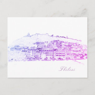 Postal Tbilisi Georgia Cityscape Street Architecture