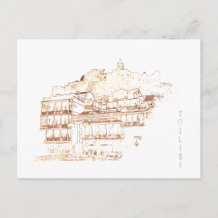 Postal Tbilisi Georgia Cityscape Street Architecture