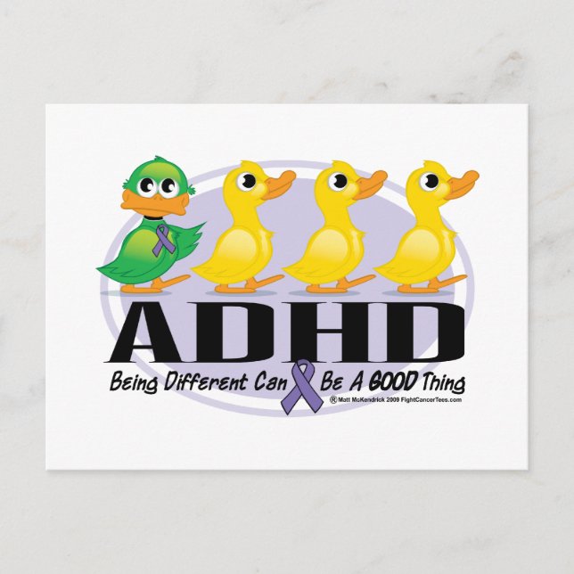 Postal TDAH Ugly Duckling (Anverso)