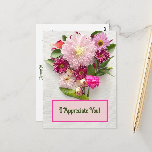 Postal ¡Te Agradezco! (Anverso/Reverso In Situ)