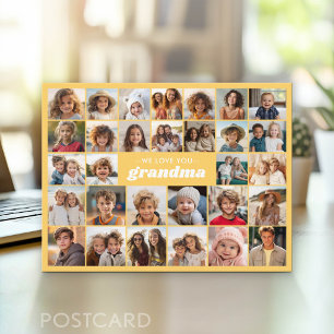 Postal Te Amamos Abuela - 30 Colaje de Fotos