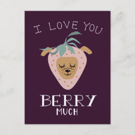 Postal Te Amas BERRY Mucho Divertido Día de San Valentín