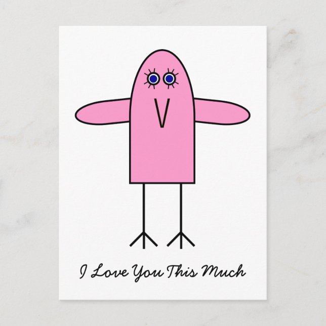 Postal Te Amas Mucho (Anverso)