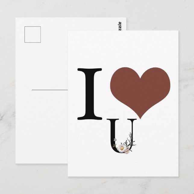 POSTAL TE AMO (Anverso / Reverso)