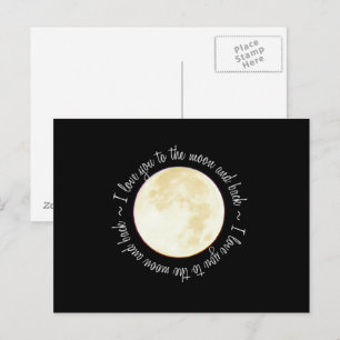 Postal Te amo a la luna