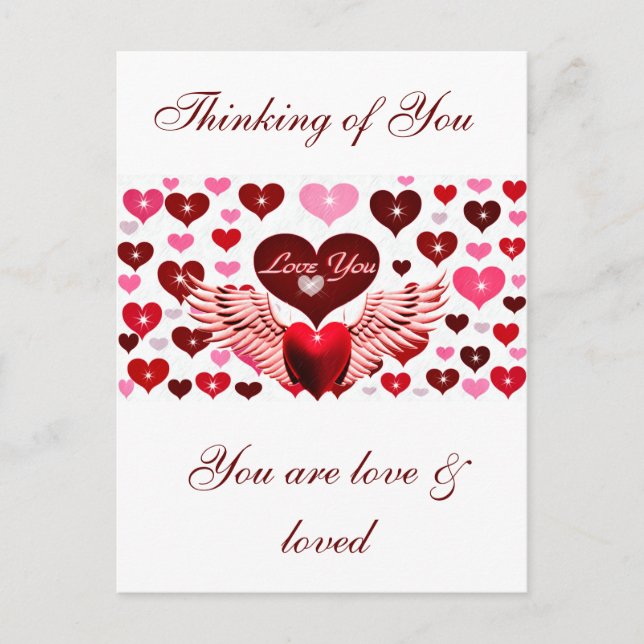 Postal Te amo a ti (Anverso)