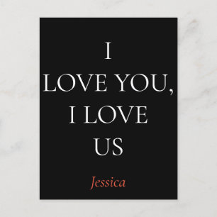 Postal Te amo a ti y a nosotros, personalizar personaliza