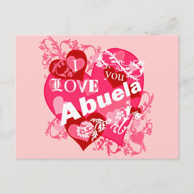 Postal Te Amo Abuela (Anverso)