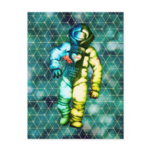 Te amo al astronauta de la luna dibujando espacio