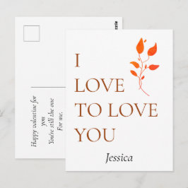 Postal Te amo amarte, personalizar personalizar 