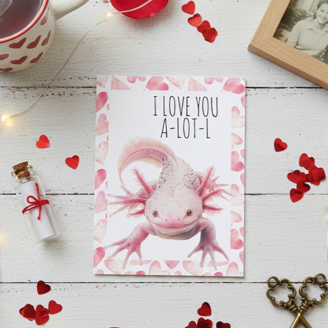 Postal Te Amo Axolotl (Subido por el creador)