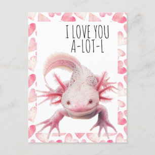 Postal Te Amo Axolotl