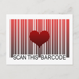 POSTAL TE AMO BARCODE