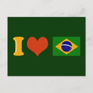 Postal Te amo Brasil