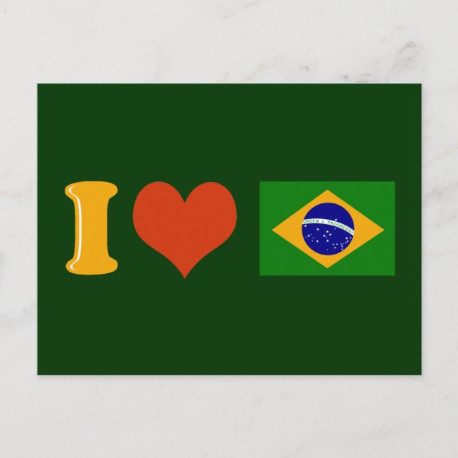 Postal Te amo Brasil (Anverso)