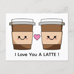 Postal Te Amo Café Latte