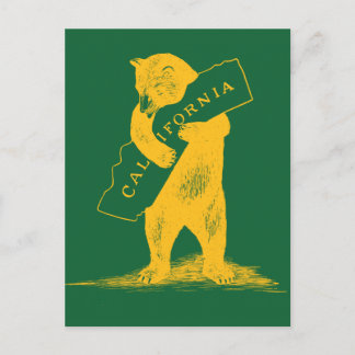 Postal Te amo California - Verde y Oro