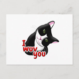 Postal Te amo Cat
