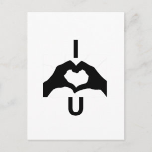 Postal Te Amo (Con Rótulos Manos)