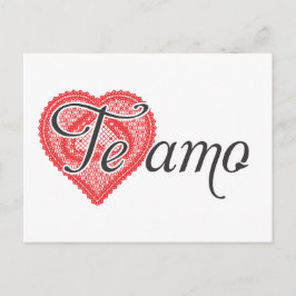 Postal Te amo en español - Te amo
