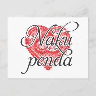 Postal Te amo en swahili - Naku penda