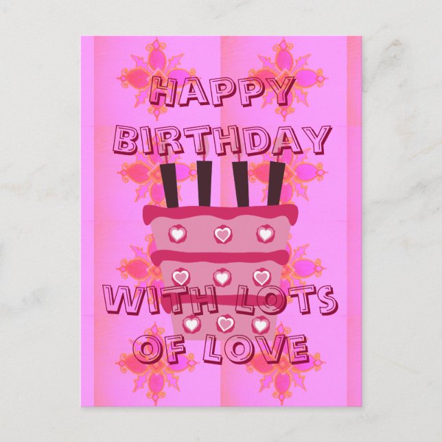 Postal Te Amo Feliz Cumpleaños Solcito (Anverso)