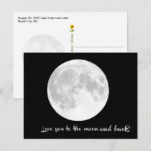 Te amo hasta la luna y de vuelta. SD -