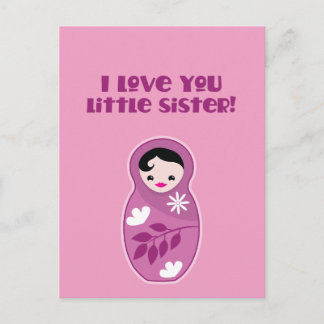 Postal ¡Te amo hermanita!