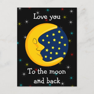 Postal Te Amo La Luna Y De Regreso