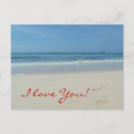 Postal Te Amo La Playa