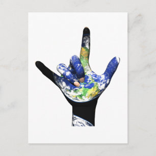 Postal Te Amo La Postcarta Planeta Tierra