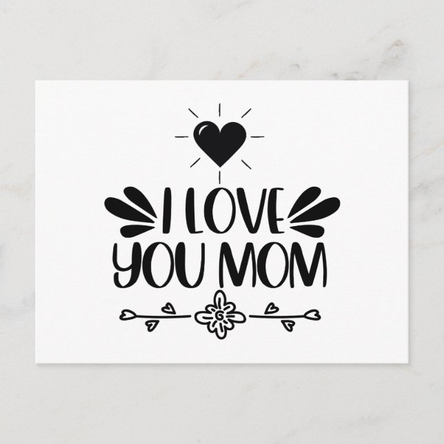 Postal Te Amo Mamá (Anverso)