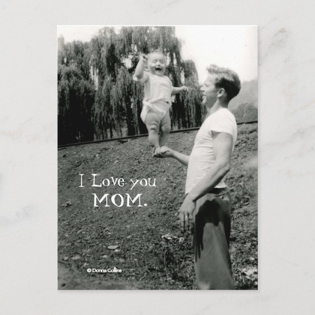 Postal Te amo mamá (Anverso)