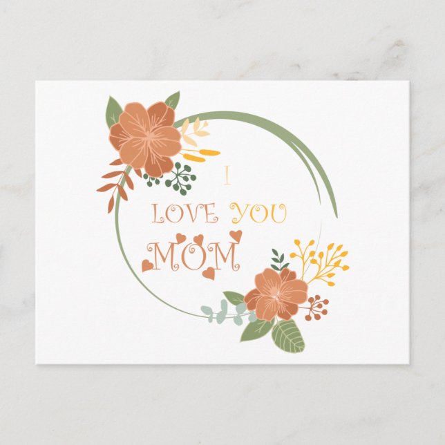 Postal Te Amo Mamá (Anverso)