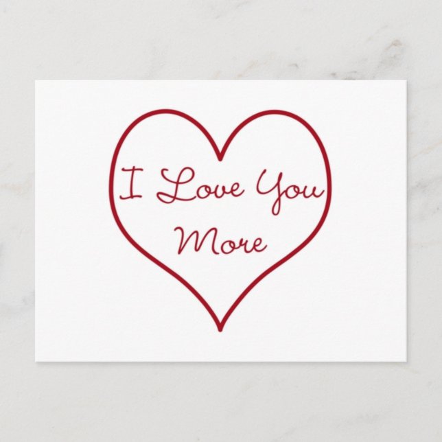 Postal Te amo más (Anverso)