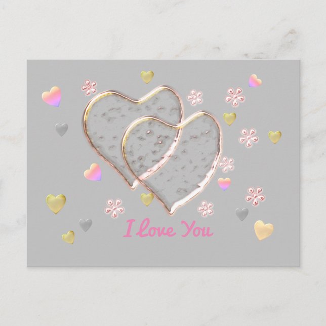 Postal Te amo...más de lo que se puede decir en cualquier (Anverso)