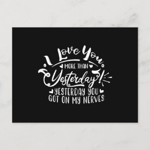 Postal te amo más que ayer