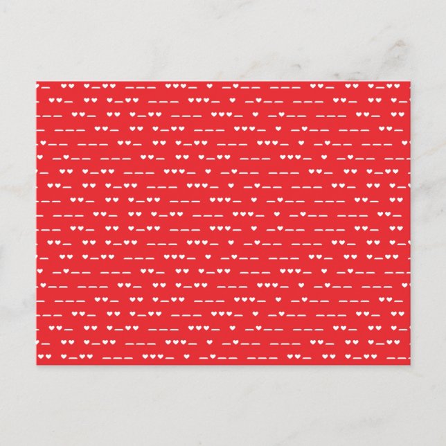 Postal Te Amo Morse Code (Anverso)