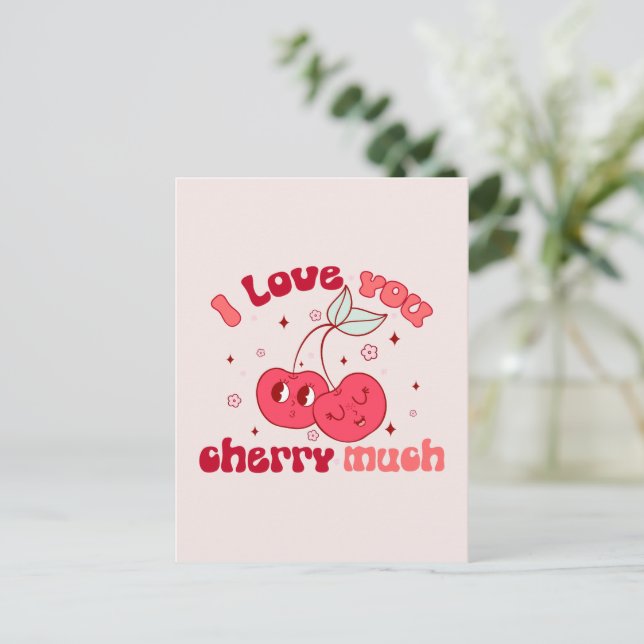 Postal Te Amo Mucho (Anverso de pie)