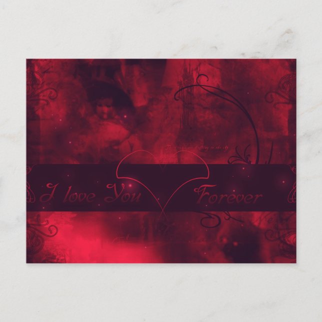 Postal Te amo para siempre (Anverso)