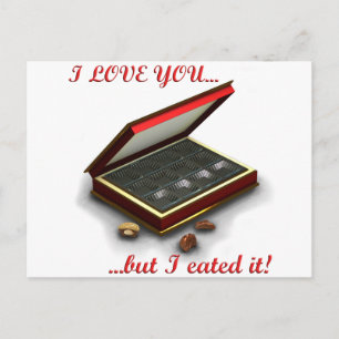 Postal ¡Te amo, pero yo eated lo!