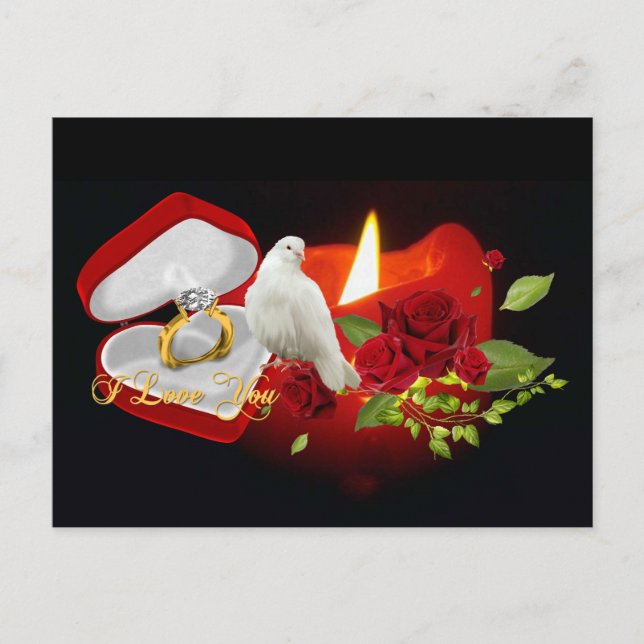 Postal Te amo - Postcard (Anverso)