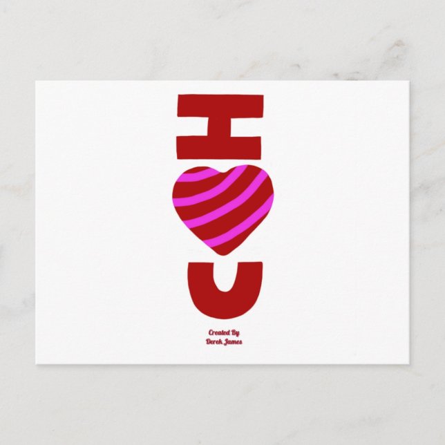 Postal Te Amo Postcard (Anverso)