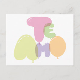 Postal Te amo - Te amo en español