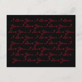 Postal "Te Amo" ...Una Postcarta Repetida