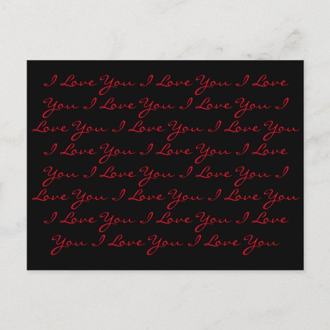 Postal "Te Amo" ...Una Postcarta Repetida (Anverso)