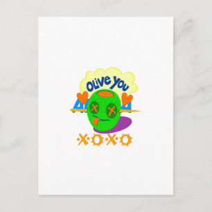 Postal Te amo XOXO bello y asombroso texto gráfico Arte