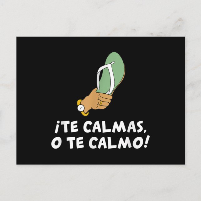 Postal Te Calmas O Te Calmo Español Hispano (Anverso)