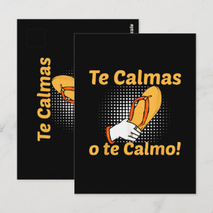Postal Te Calmas O Te Calmo Madre Española Mexicana Diver
